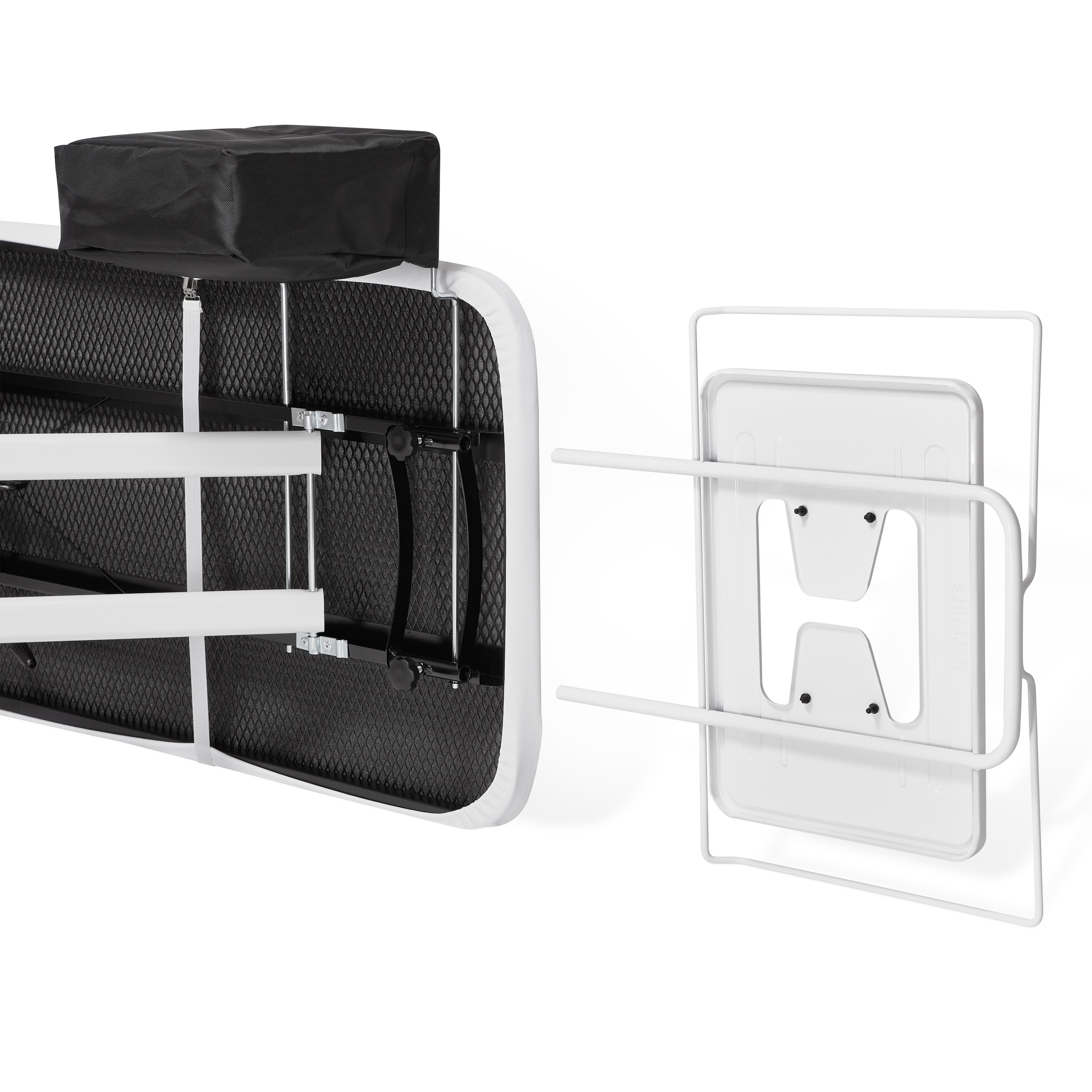 Removable iron rest on ironing board for household irons