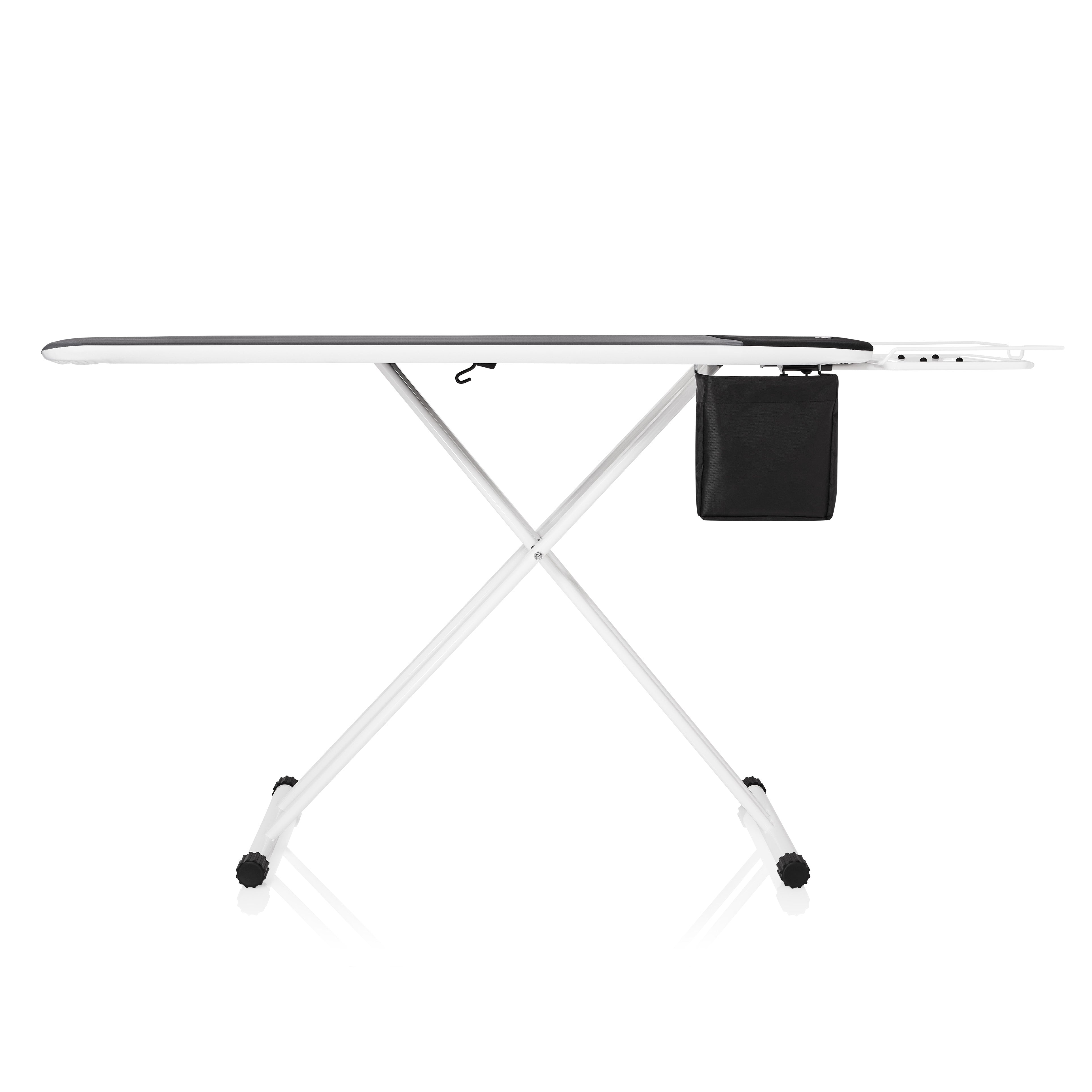350LB long rectangular ironing board with adjustable-height wishbone legs