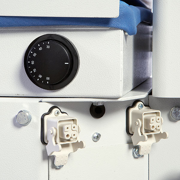 Heat receptacles on 7200VB Professional Vacuum & Up-air Pressing Table
