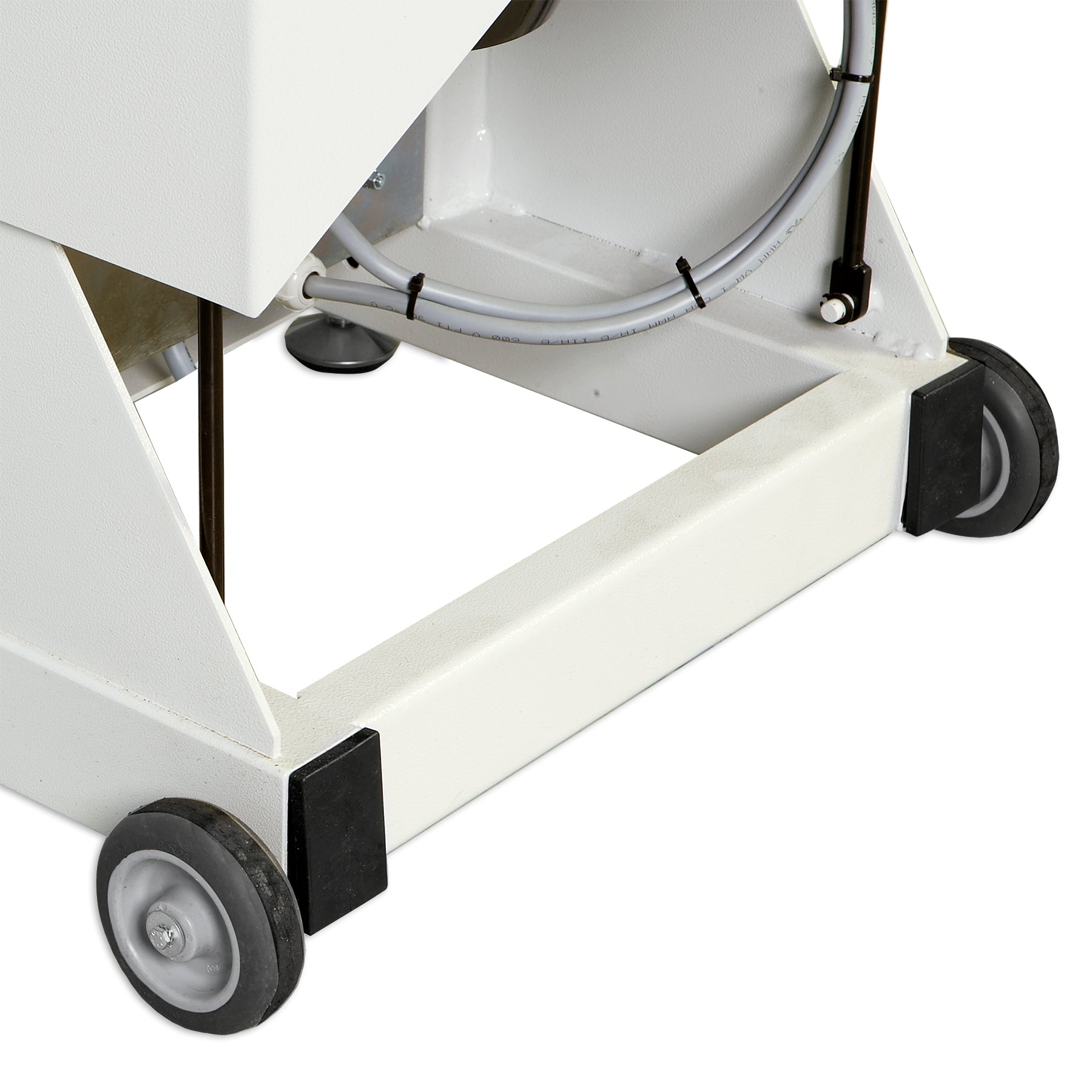 Wheels on 7200VB Professional Vacuum & Up-air Pressing Table 