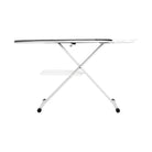 White 220LB ironing board with X-shaped base 